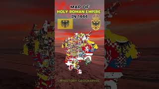 Map of Holy Roman Empire in 1444 romanempire germany deutschland geography europe world [upl. by Gretta262]