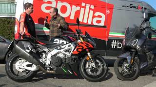 Aprilia Tuono 1100 V4 Factory 2023  ThunfischAusfahrt  Sym Joyride 300 [upl. by Shuping]