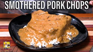 Smothered Pork Chops made easy  SoulFoodSunday [upl. by Nageam]