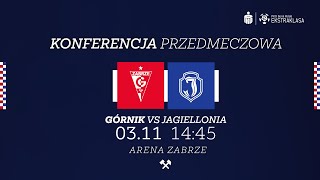 Konferencja prasowa przed meczem Górnik Zabrze  Jagiellonia Białystok [upl. by Anileva]