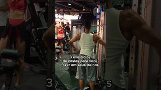 3 exercícios para costas treino academia [upl. by Tu]