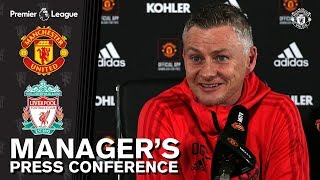 Managers Press Conference  Manchester United v Liverpool  Ole Gunnar Solskjaer [upl. by Garaway]