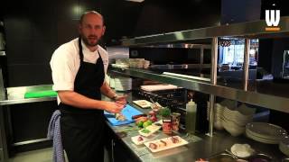 How to make kebab  monkfish and chorizo  by Gaucho Dubai [upl. by Klockau393]