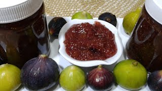 مربىالتينطريقتي السهلة و الصحيحة لتحضير مربى التين او كنفتير الكرموس confiture figue [upl. by Cir]