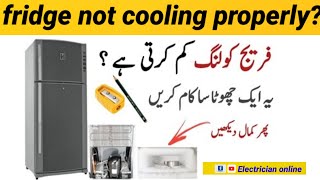 Fridge cooling problemfridge not cooling properly complete solution at home [upl. by Nadabb]