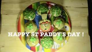 Recette Saint Patricks day Cupcakes  Leprechaun Amande Amère et Thé Matcha [upl. by Gatias]