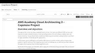 AWS Academy Cloud Architecting 3 – Capstone Project ACAv3ENUSLTI1382745 [upl. by Haydon517]