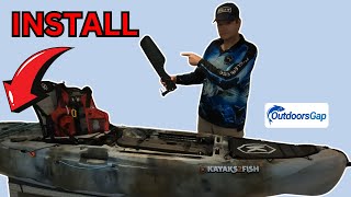 KAYAK FISHING  How To Install Rudder System On Kayaks2Fish Next Gen 10 MK2 [upl. by Oijimer635]