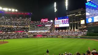 Tomahawk Chop  Atlanta Braves vs Milwaukee Brewers  NLDS  Game 4  Truist Park  October 12 2021 [upl. by Deirdra]