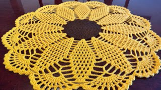 Hermoso centro de mesa a crochet en forma de girasol 🧶🌻 [upl. by Trimmer890]