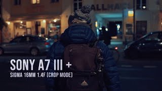 SONY A7III  SIGMA 16mm 14f Crop Mode  Cinematic Video [upl. by Arleta717]