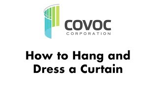 How to Hang and Dress a Cubicle Curtain [upl. by Kenzie]