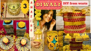 DIY Diwali Decoration Ideas3 Easy DIY From Wasteमार्केट जैसे महँगे आइटम्स घर में बनाएँHome Decor [upl. by Sesmar]