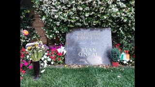 A Visit to Farrah Fawcetts Grave on the 15th Anniversary of Her Death [upl. by Elfont]