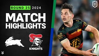 NRL 2024  Rabbitohs v Knights  Match Highlights [upl. by Sydney]