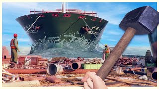 Ripping Apart Massive Ships for Major Profit  Ship Graveyard Simulator [upl. by Aubrette6]