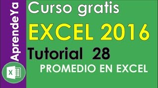 🔴Calcular promedio de notas en excel 2016 ✔✔FUNCIONA [upl. by Ayanaj]