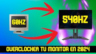 COMO OVERCLOCKEAR TU MONITOR EN 2024 AMD [upl. by Morrill947]