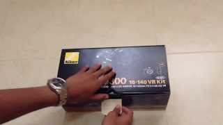 Nikon D5300 18140mm  Unboxing [upl. by Ahsial]