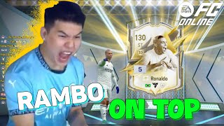 FC ONLINE MỘT CÚ NHẤP CHUỘT RAMBO LÊN THẲNG TOP 42 GIÁ TRỊ ĐỘI HÌNH CỦA GÀ RÁN [upl. by Noed]