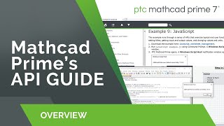 API Guide  Mathcad Prime 7 [upl. by Sivartal551]