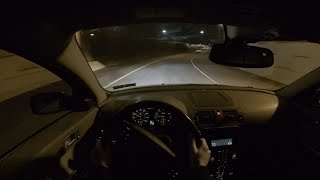 2005 Volvo V50 T5 AWD  POV Night Drive [upl. by Anivahs581]