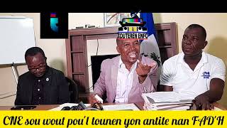 Avoka Anplwaye CNE yo Mèt Evel Fanfan bay PM Garry Conille defi poul fè CNE yo antite nan FADH [upl. by Gabbi]