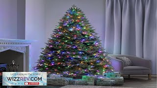 Somikis 75 ft PreLit Artificial Christmas Tree with 550 MultiColor LED Lights Review [upl. by Naot]