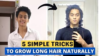 HOW TO GROW HAIR FASTER  5 TIPS FOR MENS HAIR CARE  LONG HAIR TIPS AND HAIRSTYLES FOR MEN [upl. by Eikcuhc]