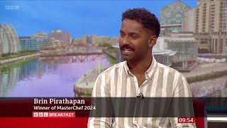 Brin Pirathapan MasterChef 2024 Winner On BBC Breakfast 25052024 [upl. by Peugia]