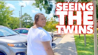 SEEING THE TWINS  Family 5 Vlogs [upl. by Sito891]