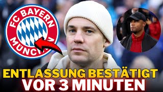 🚨JETZT ERHÄLTLICH MANUEL NEUER BESTÄTIGT ALLES Entlassung nach Ausbuhen BAYERN [upl. by Alexine727]