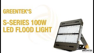 LED Flood Light  100W  Flood Mount  Greentek Energy Systems [upl. by Nirel]