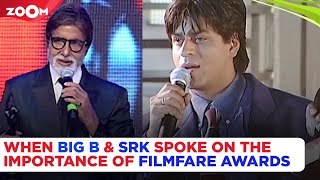 When Amitabh Bachchan amp Shah Rukh Khan spoke about the importance of Filmfare Awards how it began [upl. by Fillbert280]