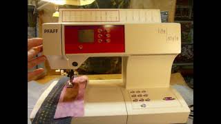 A Sewing Demo of a Pfaff Model 2022 Lifestyle sewing machine [upl. by Uella]