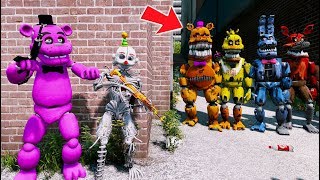 CAN ENNARD amp SHADOW FREDDY HIDE FROM EVIL NIGHTMARE ANIMATRONICS GTA 5 Mods FNAF RedHatter [upl. by Chimene]