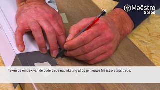 Laminaat Traprenovatie instructie Maestro steps [upl. by Eelyk]