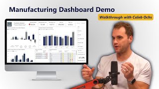 Manufacturing Dashboard Demo A Power BI Walkthrough [upl. by Oratnek]