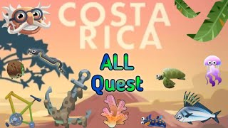 Creatures of the deep COSTA RICA All questsmissions [upl. by Iruy]