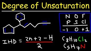 Degree of Unsaturation and Index of Hydrogen Deficiency [upl. by West]