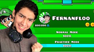 Paso el Mapa de Fernanfloo 😱 EN GEOMETRY DASH 1 geometrydash SEISEDO [upl. by Nnaira396]