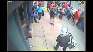 Surveillance Video Related to Boston Bombings [upl. by Tenay]