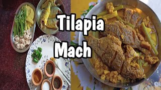 Tilapia Macher Recipe in Bengalicooking [upl. by Nayb]