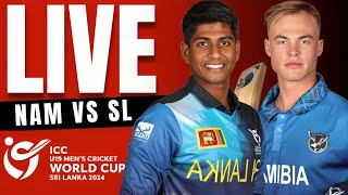 Namibia U19 vs Sri Lanka U19 live  12th Match  U19 world cup live  u19 live cricket match today [upl. by Rot]