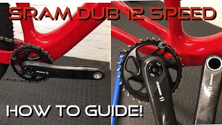 SRAM DUB 12 Speed Crankset And BB Removal Guide [upl. by Joete930]