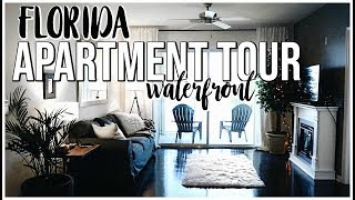 WATERFRONT FLORIDA APARTMENT TOUR  Cozy Farmhouse Apartment Tour  Renee Amberg [upl. by Adnara]