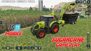 Planting and Harvesting Sugarcane in Farming Simulator 23 Mobile [upl. by Auoh]