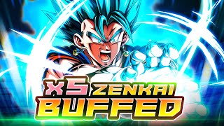 5x ZENKAI BUFFED LF TRANSFORMING VB SHREDS ENTIRE TEAMS AT LIGHTNING SPEED  Dragon Ball Legends [upl. by Gerfen]