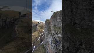 Base jump adventure trending basejump shorts mountains ytshort adventure nature paragliding [upl. by Nalro]