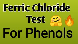 Ferric chloride Test for Phenols l 11 th and 12 th chemistry l phenolstestshorts [upl. by Juley]